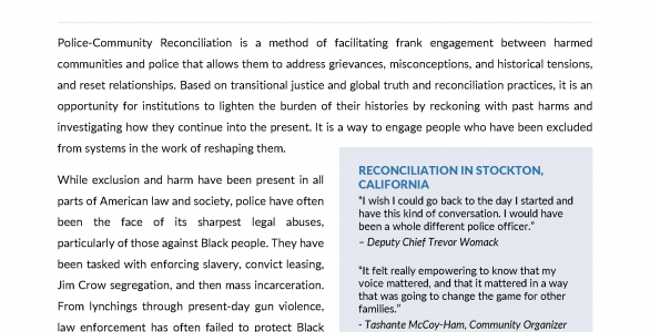 Reconciliation Issue Brief